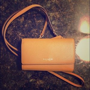 Coach Saffiano Leather Crossbody Bag (62189)
